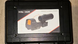 Unboxing and review of Holosun 510c w 3x magnifier [upl. by Acimaj838]