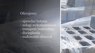 Producent betonu betoniarnia usługi wykończeniowe Żabi Róg TechBet [upl. by Attesoj407]