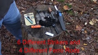 Ferro Rod FireSteel Strikers Which kind is the best [upl. by Llennej225]