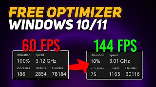 USE this FREE OPTIMIZER to Boost FPS  Windows 1011 Optimization for GAMING amp Performance 2024 [upl. by Windy]