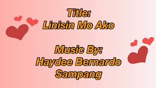 JVMProduction Linisin Mo Ako by Haydee Bernardo Sampang Piano Cover With Lyrics [upl. by Sheaff472]