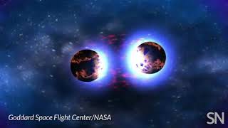 Two neutron stars collide  Science News [upl. by Mcgrody]