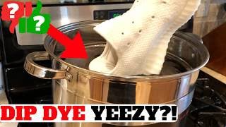 10 DIP DYE YEEZY TUTORIAL YEEZY BOOST 350 V2 TRIPLE WHITE [upl. by Leasia75]