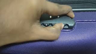 How to set lock button on American tourister bag  safari bag in telugu [upl. by Sondra]