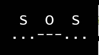 SOS Morse Code Emergency Distress Signal [upl. by Otrepur]