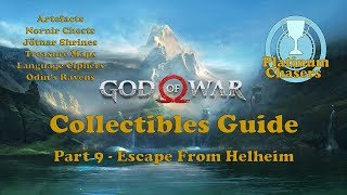 God of War  Collectibles Guide  Part 9 Escape From Helheim [upl. by Hellman168]