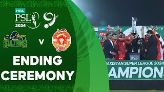 Ending Ceremony  Multan Sultans vs Islamabad United  Match 34  Final  HBL PSL 9  M1Z2U [upl. by Yrrep]