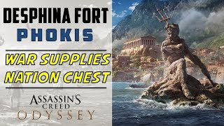 Desphina Fort Phokis War Supplies Nation Chest amp Loot Location  ASSASSIN’S CREED ODYSSEY [upl. by Yasui]