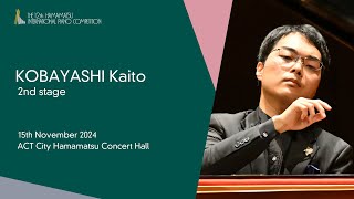 KOBAYASHI Kaito  Second Stage the 12th Hamamatsu International Piano Competition [upl. by Ailaza]