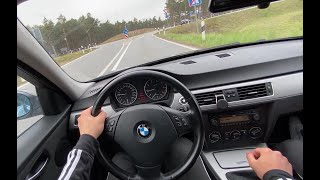 BMW 318d 20  e90 2007 143PS POV Drive [upl. by Boatwright965]