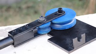 How To Make A Pipe Bender  DIY Round Pipe Bending Machine [upl. by Bonita]