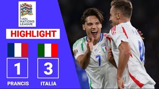 PRANCIS vs ITALIA TADI MALAM  UEFA NATIONS LEAGUE TADI MALAM  HASIL BOLA TADI MALAM [upl. by Hacceber]