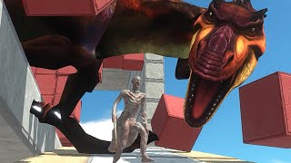 Tyrannosaurus Rex in alliance with Purussaurus VS All Dinosaurs  Animal Revolt Battle Simulator [upl. by Kristian708]