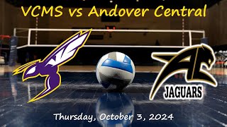 VCMS vs Andover Central MS  Volleyball  Thursday October 3 2024 [upl. by Tawney]