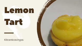 Lemon Tart Recipe🤩🤩  Tart Recipe  Kitcenkravingss [upl. by Anilahs]