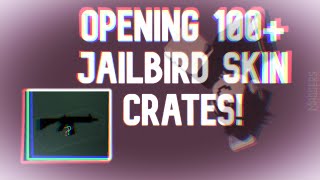 Opening 100 Roblox Jailbird Skin Crates [upl. by Yrollam]