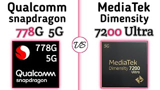 Snapdragon 778G vs Dimensity 7200 Ultra  whats a better For Gaming  TECH TO BD [upl. by Adnak]