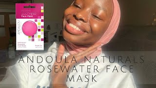 Andalou Naturals Rosewater Face Mask  First Impressions ✨ [upl. by Banwell997]