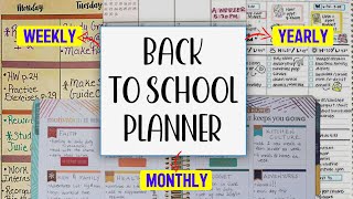 Back To School Planner  ANNUAL Monthly Weekly amp Daily [upl. by Iadahs]