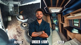 I Built The Ultimate Luxury Camper Van For Less Than 10k  Full Build Start to Finish [upl. by Ioyal855]