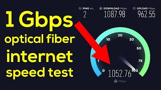 Testing my 1Gbps optical fiber internet connection – Gigabit internet speed test [upl. by Chansoo]