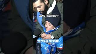 Napoli Frosinone 04 😥 Tifosi napoletani in lacrime [upl. by Airdnoed442]