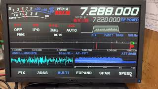 Yaesu FTdx10 External Monitor Test for KO4BEE [upl. by Baer761]