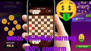 winzo checkers game unlimited earning 🤑🤑 [upl. by Shannon209]