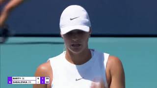 Ashleigh Barty vs Aryna Sabalenka Highlights QF  Miami 2021 [upl. by Else]