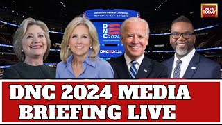 Democratic National Convention 2024 LIVE Media Briefing Ahead Of The 2024 DNC In Chicago [upl. by Gilcrest]