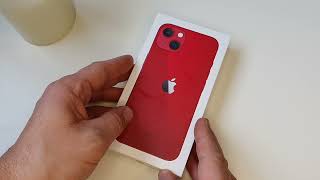 Iphone 13  PRODUCT RED unboxing [upl. by Yand]