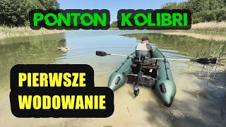 PONTON KOLIBRI 330  pierwsze rozłożenie i pierwsze ryby z pontonu Jezioro Ostrowskie BEZmapy 20 [upl. by Emmey]