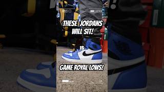 Jordan 1 Game Royal Lows will SIT nike jordan shoes shorts gameroyal fyp trending shoes [upl. by Suoiluj]