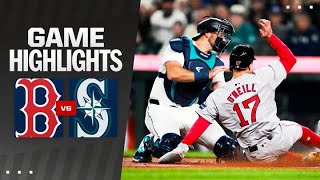 Red Sox vs Mariners Game Highlights 32824  MLB Highlights [upl. by Glaudia]