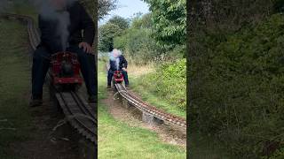 Miniature Steam Railway 🚂💨 miniaturerailway miniaturetrain modelengineering [upl. by Mcgray]