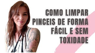 Como Limpar seus Pinceis SEM SOLVENTES  Tinta Acrílica e a Óleo oleosobretela tintaacrilica [upl. by Grados179]