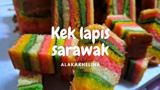 KEK LAPIS SARAWAK ALA KAK HELINA [upl. by Anelra]