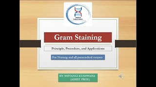 Gram Staining principle procedure and application for DMLT BMLT and nursing gramstaining [upl. by Ecyar927]