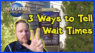 How To Find Ride Wait Times At Universal Studios Orlando  universalstudios [upl. by Velvet]