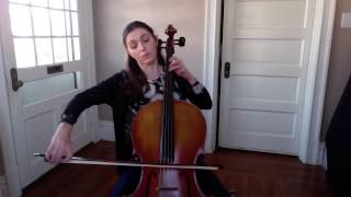 Minuet 1 and 2 Cello Suite 1 JS Bach [upl. by Marra]