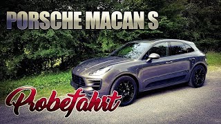 Porsche Macan S Probefahrt Test deutsch  Fahrbericht Porsche Macan S 3 0 V6 340 PS [upl. by Porcia]