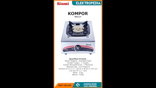 UNBOXING  Rinnai Kompor 1 Tungku RI511T [upl. by Grissom]