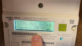 How to get a meter reading on a Landis GYR E470 electricity meter [upl. by Frieda]