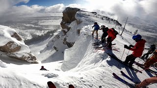 Dropping Corbets Couloir Jackson Hole Wyoming  Season 5 Day 93 [upl. by Notla]