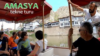 AMASYA TEKNE TURU Yeşilırmak Tekne Turu amasya ferhatileşirin kayamezarı simsim [upl. by Orth]