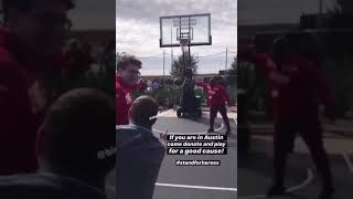 Mattia Binotto Play Basketball At Austin GP USA 2019 [upl. by Yenaled736]