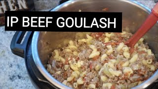 INSTANT POT GROUND BEEF GOULASH [upl. by Jackquelin648]