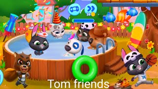 Tom enjoy with his friends part 252 talkingtomandriodgamingjoin [upl. by Nebeur]