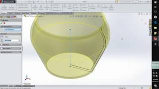 How to Use SolidWorks Revolved Boss Base Feature  Round Around Something  Tech Hawk Tutorial [upl. by Harelda889]