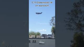 C17 Globemaster III on approach [upl. by Tuttle]